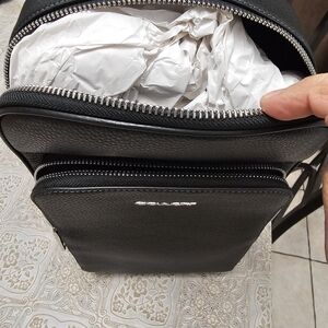 Coach Black Leather Backpack